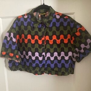 Nooworks Ditto Linen Olivia Top Large